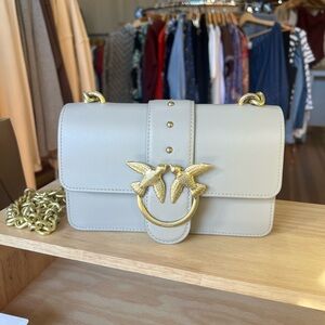 Pink Mini Love Birds Gray Bag